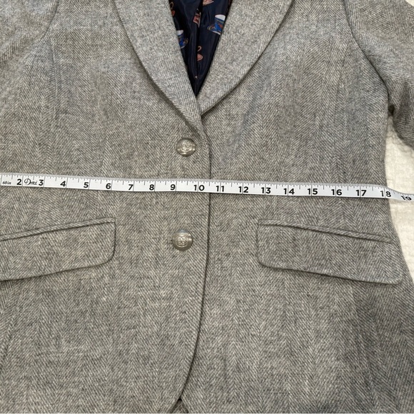 Talbots - Wool Blend Blazer Heather Gray - size 12 - Picture 6 of 11